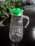 Water Glass Jug with Cap and Decoration