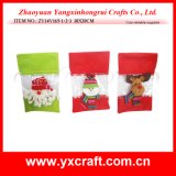 Christmas Decoration (ZY14Y165-1-2-3) PVC/Pet/PP Plastic Window Christmas Candy Bag Decoration