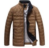 Men's Down Jacket Leather Jacket