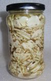 Glass Bottled Garlic Flakes with Herbs in Oil