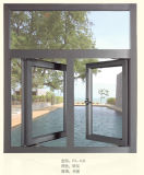 Gray Color Aluminium Frame Casement and Fixed Window