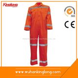 Orange Cotton High Vis Reflective Safety Fire Retardant Coverall