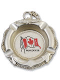 Round Souvenir Ashtray with Canada Flag (AT422)