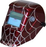 Red Web Solar Power Auto Darken Welding Helmet