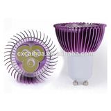 E27 3W Purple Aluminum High Power LED Spotlight