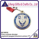 Custom Metal Enamel Medal with Ribbon