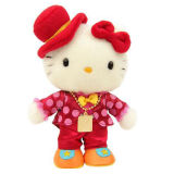 Stuffed Plush Cute Hello Kitty Doll with Hat