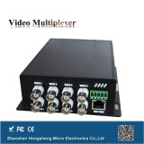 8 Channel CCTV Analog Video Transmitter Receiver Over Fiber Optic