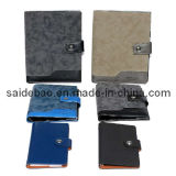 2015 Leather Organizer Notebook with Magnet Style (SDB-4008)
