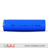 18650 1500mAh Rechargeable Li-ion Battery (VIP-18650-1500)