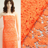 Leaves Orange Color Polyester Embroidery Design for Garment