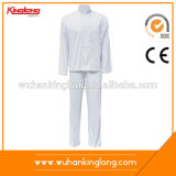 New 100%Cotton White Service Staff Chef Uniform Kintchen Uniform