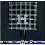 Galvanized Square Barbecue Grill Netting with Handle