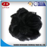 Black Recycled Polyester Staple Fiber