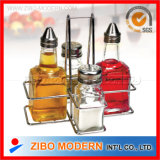 Spice Glass + Oil / Vinegar Bottle Wire Rack