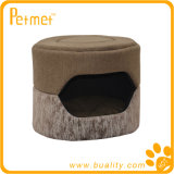 Luxury Convertible Cylinder Pet House with Removable Cushion (48408)