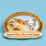 Promotional Stamped Badge with Enamel Color for Event