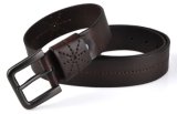 Unisex Embroider Genuine Leather Belt