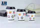 Single Wall Paper Cup with Black Lid