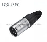 Audio Connector 3-Pin Male XLR Connector with RoHS