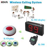 Wireless Restaurant Pager System Paging Transmitter K-302 Newest Wrist Watch K-300 Table Buzzer K-O1plus