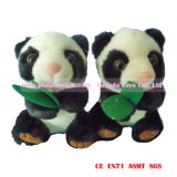 12cm Simulation Plush Panda Toys (holding bamboo)