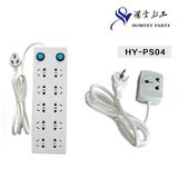 Universal Power Extension Strip/Power Socket with 3pin Adapter (HY-PS04)