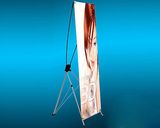 New Style Durable Retractable X Banner Stand for Indoor Advertising