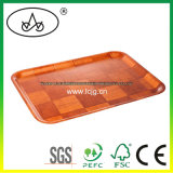 Bamboo Serving Tray for Tea/ Fruit/ Breakfast/ Drinks/ Dessert/ Food/Coffee/ Snack/ Dishes/Tableware/ Hotel/Restaurant/Household/Daily Use/Pinic/Wood (LC-642B)