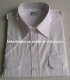 Men White Uniform Pilot Shirt (HY1010)