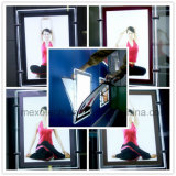 Window Display Double Side Acrylic LED Light Box with Magnetic Open