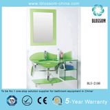 Lacquer Glass Basin/Glass Washing Basin with Mirror (BLS-2106)