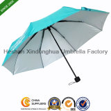 Three Fold Compact Umbrella with UV Coating (FU-3821B)