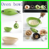 Eco-Friendly Green Silicone Microwave Oven Bowl (SY-dB008)