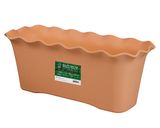 Wave Edge Pottery Style Rectangular Planter