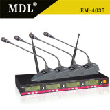 UHF Four Channel Wireless Conference Microphone