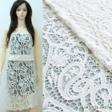 Pure White Chemical Guipure Cotton Lace for Garment