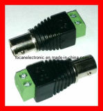 DC Power Connector with BNC Female Plug for CCTV Camera & 2.1 X 5.5 X 14 Mm DC Male Connector Plug