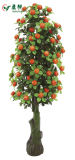 Yy 0200 Hot Sale 4.43 Ft Artificial Orange Tree Bonsai for Wholesale