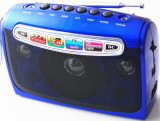 Portable Radio with USB/SD and Rechargeable Battery (HN-9016UAR)