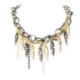 Double Plated Color Metal Chains Necklace Fashion Jewellery