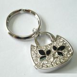 Handbag Shaped Crystal Key Chain