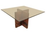 Tempered Quare Glass Table Top Beveled Edge