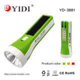 1W+8SMD Solar Rechargeable LED Flashlight