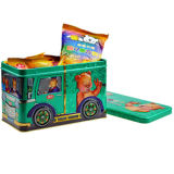 Rectangle Tin Box with Wheels for Food