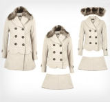 Fashion Winter Women Coat with Fur (MU7895-2)