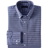 Striped Men's Business Shirt Made of Pure Cotton (WXM234)