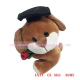 12cm Brown Boss Dog Plush Toys