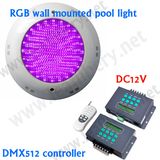 Made in China 18W IP68 LED DMX 512 RGB Underwater Light, DMX Control RGB 12V LED Underwater Light