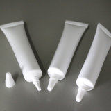 White Blank Cosmetic Plastic Tube with Sharp Top